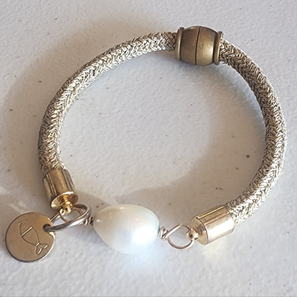 Real Pearl boateak Bracelet with Fish Charm Tending Jewelry - Picture 4 of 7